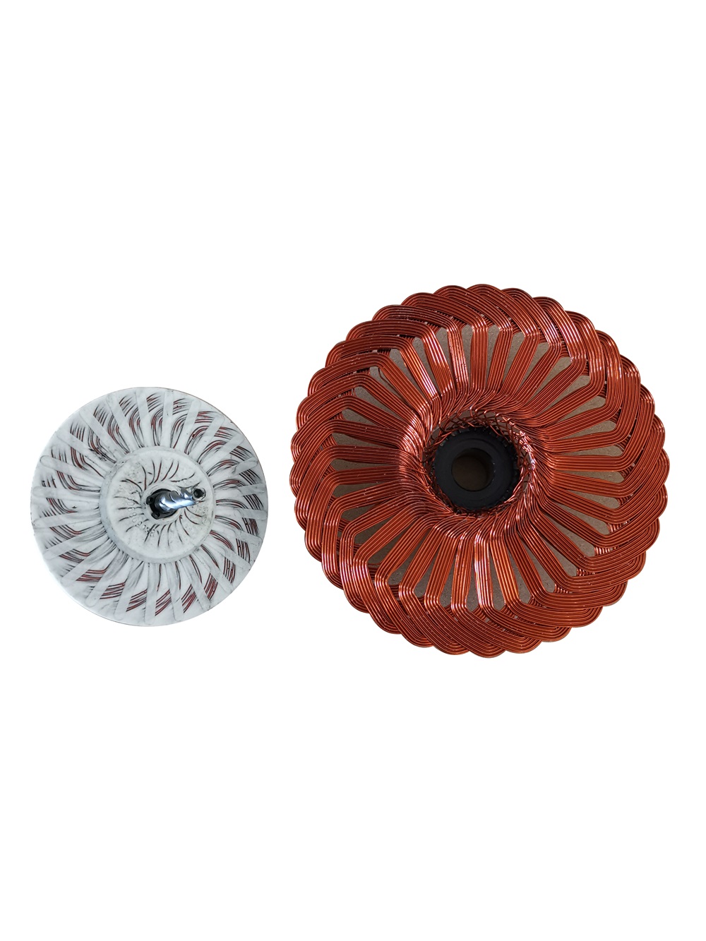 Coreless rotor winding